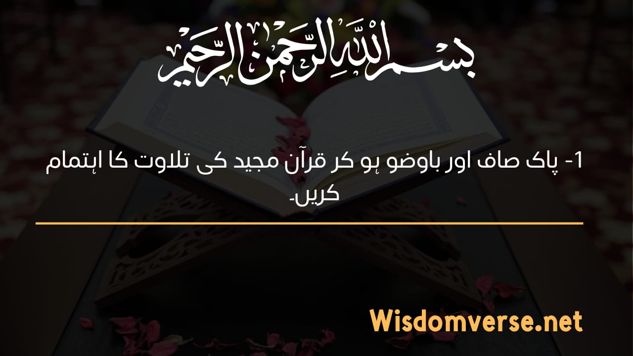 Etiquette of reciting the Holy Quran
